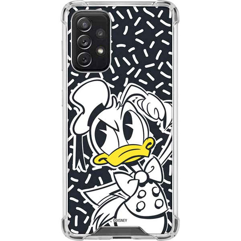 Disney Friends Donald Duck Thinking Galaxy A72 5G Clear Case